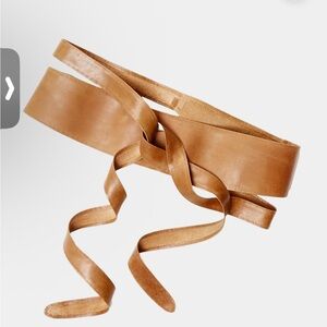 Ada Tan Leather Wrap Belt